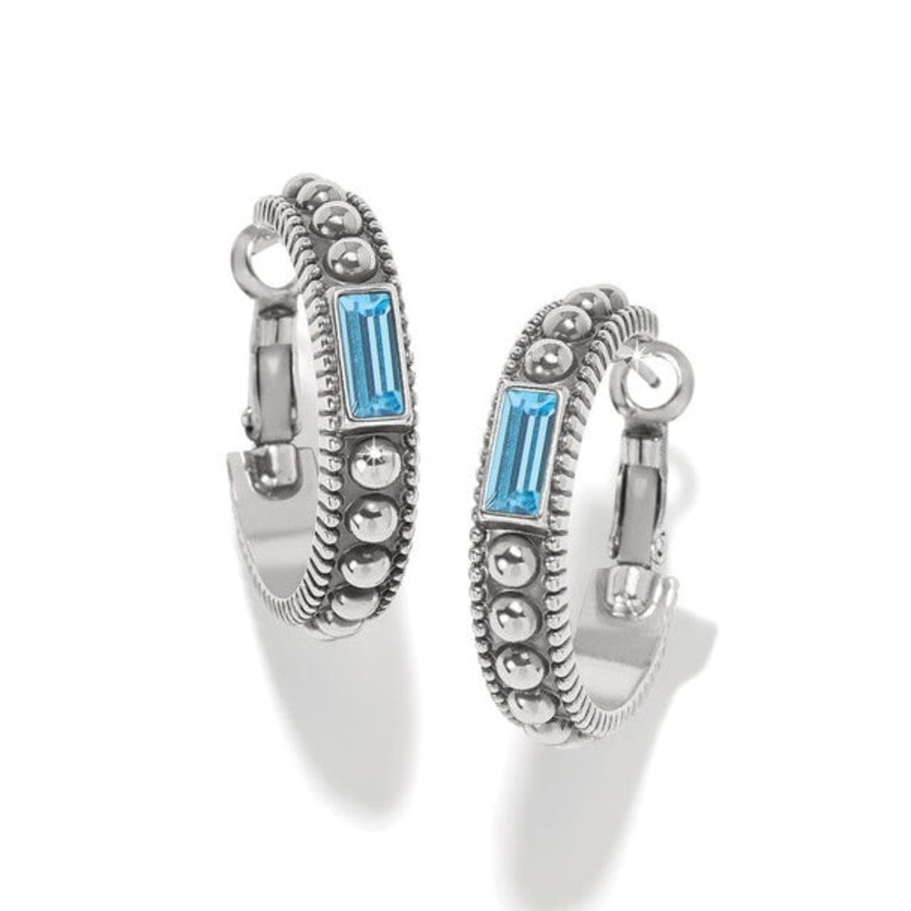Brighton Pretty Tough Gem Hoop Earrings NWT MSRP: $68.00